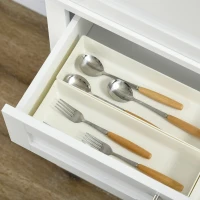 HOMCOM 72" Kitchen Pantry Cabinet, Freestanding Storage Cabinet, 4-Door Cabinet with Drawer and Adjustable Shelves, White(m-7)