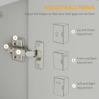 HOMCOM 71" Freestanding Kitchen Pantry Cabinet, Storage Cabinet with 4 Hinged Doors and Adjustable Shelves, White(m-6)