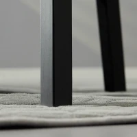 HOMCOM Wooden Dining Chairs Set of 4, Kitchen Chairs with Cross Back, Solid Structure for Living Room and Dining Room, Black(m-10)