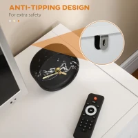 HOMCOM Sideboard Cabinet Buffets Table with Barn Style Doors TV Cabinet Stand for TVs up to 65" with 4 Cable Holes White(m-6)