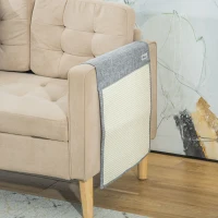 PawHut 2PCs Cat Scratching Pad Board Mat Blanket Kitten Scratcher 51.25" x 17.75" - Grey(m-8)