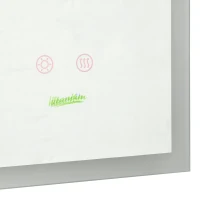 kleankin 28" x 20" LED Bathroom Mirror, Anti Fog Wall-Mounted Mirror with 3 Temperature Colors, Memory Function, Plug-in(m-10)