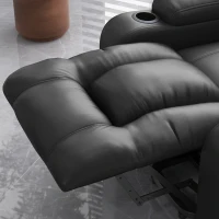 HOMCOM Electric Lift Chair for Elderly, Power Recliner with Footrest, Remote Control, Cup Holders for Living Room, Grey(m-10)