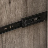 HOMCOM 2-Drawer Lateral File Cabinet Pedestal Documents Storage for Home Office, Grey Oak(m-9)