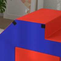 Qaba 2-Piece Soft Play Kids Foam Play Se for Crawl and Climb, Dark Blue(m-10)