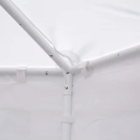 Outsunny 29x21ft High Peak Decagonal Wedding Event Party Tent Gazebo Canopy w/ 10 Removable Walls White(m-9)