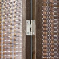 HOMCOM 4 Panel Room Divider, 6ft Tall Bamboo Folding Screen with 2 Storage Shelves for Bedroom, Office, Brown(m-10)