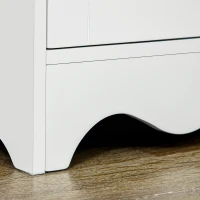 HOMCOM Freestanding Storage Cabinet, Kitchen Pantry Cabinet with 4 Shelves, 4 Doors, Kitchen Storage Cabinets for Dining Room(m-10)