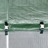 Outsunny 13x10x6.6ft Heavy Duty Outdoor Walk-in Tunnel Greenhouse Portable Garden Planting Warm House with PE Cover Green(m-9)