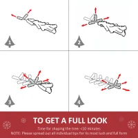 HOMCOM 2.5ft 2 Pieces Prelit Artificial Christmas Tree with LED Light Mini Xmas Tree with Small Berry Pine Needles Pinecones Decorations for Garden(m-7)