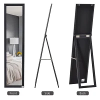 HOMCOM Full Length Mirror for Bedroom, Free Standing Dressing Mirror, Wall Mirror for Living Room, 15" x 61"(m-4)
