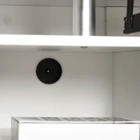 HOMCOM Computer Desk with Keyboard Tray, CPU Stand, Writing Desk with Drawers, Workstation for Home Office, White(m-10)