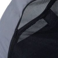 Aosom Dog Bike Trailer, Pet Cart, Bicycle Wagon, Travel Cargo, Carrier Attachment with Hitch, Foldable for Travelling, Grey(m-10)