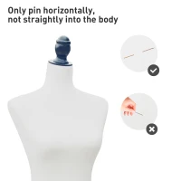 HOMCOM Female Mannequin Dress Form Torso Dressmaker Stand Display (White)(m-4)