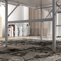 Soozier Portable Ping Pong Table Set, Table Tennis Table w/ Net, 2 Paddles, 3 Balls for Outdoor and Indoor, Easy Assembly, Blue(m-10)