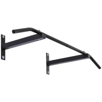 Soozier Wall Mounted Pull Up Bar Upper Body Pull Up Training Workout Home Gym Exerciser Black(m-11)