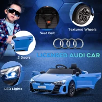 Aosom Ride-On Toy On Car with Remote Control, 12V 3.1 MPH Electric Ride for Kids w/ Suspension System, Horn Honking, Blue(m-4)
