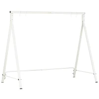 Outsunny Metal Swing Stand Swing Frame, Hanging Chair Stand Only, 528 LBS Weight Capacity, for Backyard, Patio, Lawn, White(m-12)