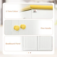 HOMCOM Freestanding Storage Cabinet, Kitchen Pantry Cabinet with 4 Shelves, 4 Doors, Kitchen Storage Cabinets for Dining Room(m-5)