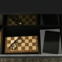 HOMCOM Modern Nightstand, Bedside Table with 2 Drawers, USB Powered RGB LED Lights, Remote for Bedroom, Grey(m-9)