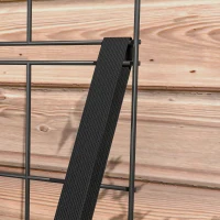 Outsunny Wooden Planter Box with Metal Legs, Raised Garden Bed with Trellis and Bed Liner, for Vegetables Flowers Herbs(m-9)