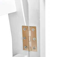 Outsunny Foldable Garden Bench, 2-Seater Patio Wooden Bench, Loveseat Chair with Backrest and Armrest for Patio, Porch or Balcony, White(m-10)