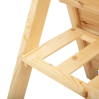 Outsunny 47'' 3-Tiers Raised Garden Bed Raised Planter Boxes Wooden Plant Stand with Side Hooks & Storage Clapboard, Great for Flowers Herbs Vegetables(m-10)