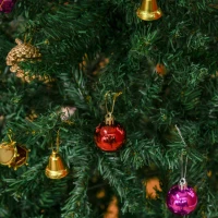 HOMCOM 4.9ft Green Christmas Tree Artificial Xmas Holidays Party with Decoration Ornament(m-9)