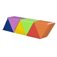 Qaba Foam Play Set, 2-Piece Kids Crawl and Climb Activity Soft Play Set, Freely-assembled Indoor Active Play for Babies(m-11)