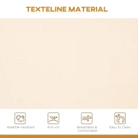 Outsunny 3-Seater Swing Chair Covered Garden Hammock A-Frame Outdoor Porch Glider Sling Seat with Adjustable Canopy Cover, Beige(m-7)