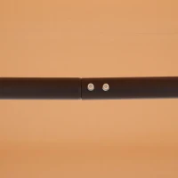 Outsunny 3-Seater Swing Chair Covered Garden Hammock A-Frame Outdoor Porch Glider Sling Seat with Adjustable Canopy Cover, Beige(m-10)