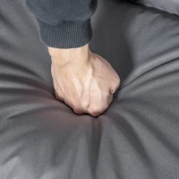 Outsunny Foldable Lounge Chair, Fabric Upholstered Recliner, Outdoor Lounger with Armrest, Metal Frame for Backyard, Grey(m-10)