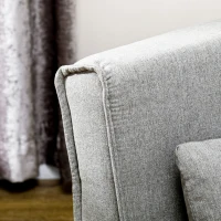 HOMCOM Chair Bed W/ Adjustable Backrest, 2-in-1 Multi-Functional Sofa Bed, Gray(m-9)