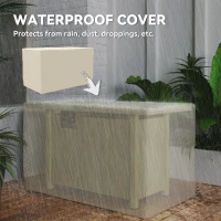 Outsunny 43" Propane Fire Pit Table 50,000 BTU Outdoor Gas Fire Table with Waterproof Cover(m-7)