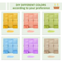 Outsunny Outdoor Privacy Screen Wood Privacy Panel with 4 Planter Boxes, Raised Bed with 3 Panels, Drainage Holes(m-9)