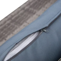 Outsunny 3 Piece Wicker Patio Furniture Set Outdoor Sofa Set with Glass Tabletop, Cushions Metal Frame for Balcony, Patio, Grey(m-10)