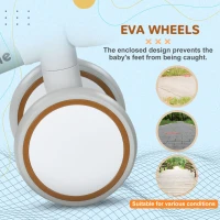 Qaba Balance Bike for Toddlers 1-3 Years with Adjustable Seat, Silent Wheels, No Pedal Bike, Green(m-7)