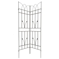 4 Pack Metal Garden Trellis with Rustproof Feature, for Climbing Plant Support, Easy Assembly, Brown(m-10)