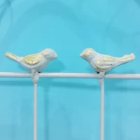 4 Pack Metal Garden Trellis with Bird and Flower Decorations, Rustproof Climbing Plant Support, 87" High, Cream White(m-8)