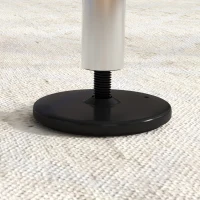 Qaba Kids Gymnastics Bar, Adjustable Height Folding Horizontal Bar with Gymnastics Rings, Non-slip Rubber Floor Rings, Purple(m-10)