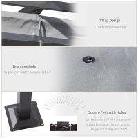 Outsunny 10' x 10' Outdoor Retractable Pergola Canopy, Metal Patio Shade Shelter for Backyard, Porch Party, Garden, Grill Gazebo, Grey(m-6)