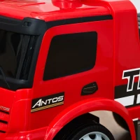 Qaba Mercedes-Benz Antos Licensed Kids Ride On Car, Foot to Floor Slider Baby Car with Steering Wheel, Horn, Headlight, Red(m-10)