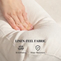 HOMCOM Recliner Chair, Wide Swivel Rocker Chair, Overstuffed Single Sofa with Pocket Spring, Footrest, Quick Assembly, Cream(m-9)