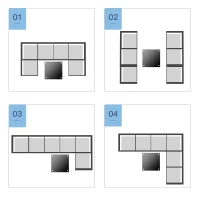 Outsunny 7 Pieces Outdoor Rattan Furniture Set, Patio Wicker Sectional Conversation Sofa Set w/ Cushions & Coffee Table(m-8)