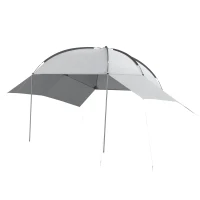 Outsunny Portable SUV Tailgate Tent with Awning and 2 Side Walls, Rooftop Car Awning Sun Shelter, for Truck, RV, Van, Trailer(m-2)