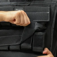 Soozier 33LBS Adjustable Weighted Vest, Weight Vest with Reflective Strips, Snug Fit for Men Women Running Strength Training(m-9)