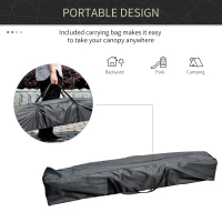 Outsunny 13' x 13' Pop Up Canopy Tent, Instant Sun Shelter, Tents for Parties, Height Adjustable for Outdoor, Garden, Patio, Parties, White(m-5)