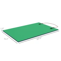 Soozier 9' x 6' Lily Pad Water Mat for 2 Adults, Floating Water Pad for Lake, Pool, Ocean, Beach, and Boating, Green(m-3)