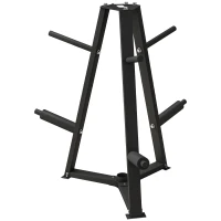 Soozier Weight Rack for 1-Inch or 2-Inch Weight Plates, 660LBS Capacity Weight Plate Rack for Home Gym Storage(m-11)