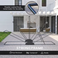 Outsunny Motorcycle Shelter, Waterproof Motorcycle Cover Tent with 2 Mesh Windows, UV Protected & Dustproof Bike Storage Shed(m-5)